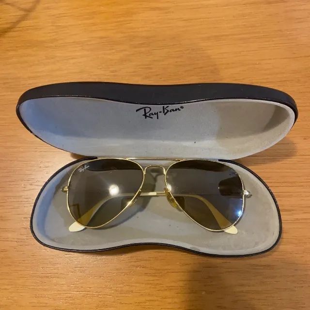 Óculos Ray-Ban Aviator Gold 
