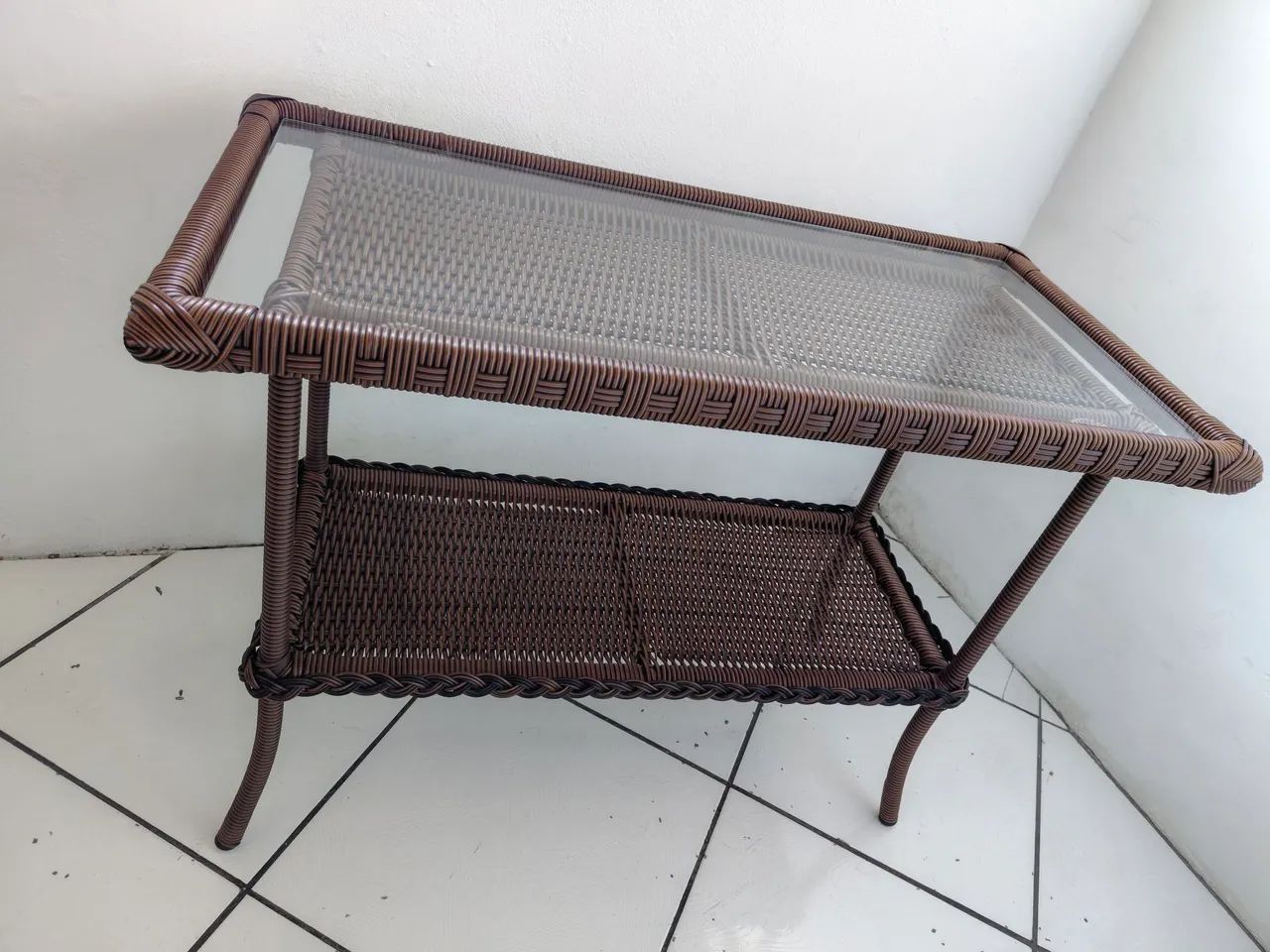 Mesa vime sintético retangular. - Foto 3