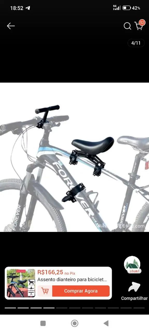 Assento bicicleta infantil
