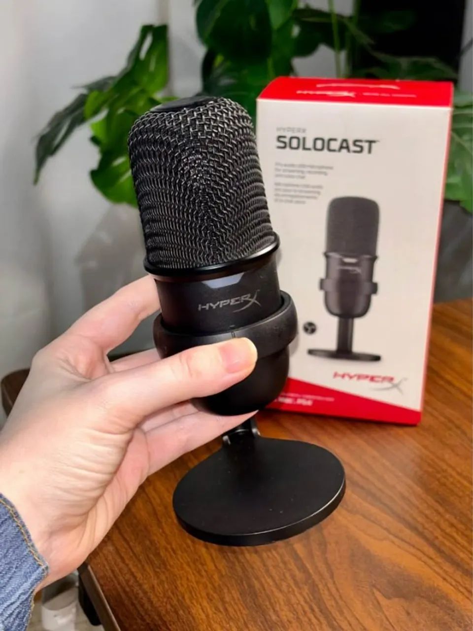 Microfone HyperX SoloCast + Braço Articulado de Brinde! [IMPECÁVEL] - Foto 2