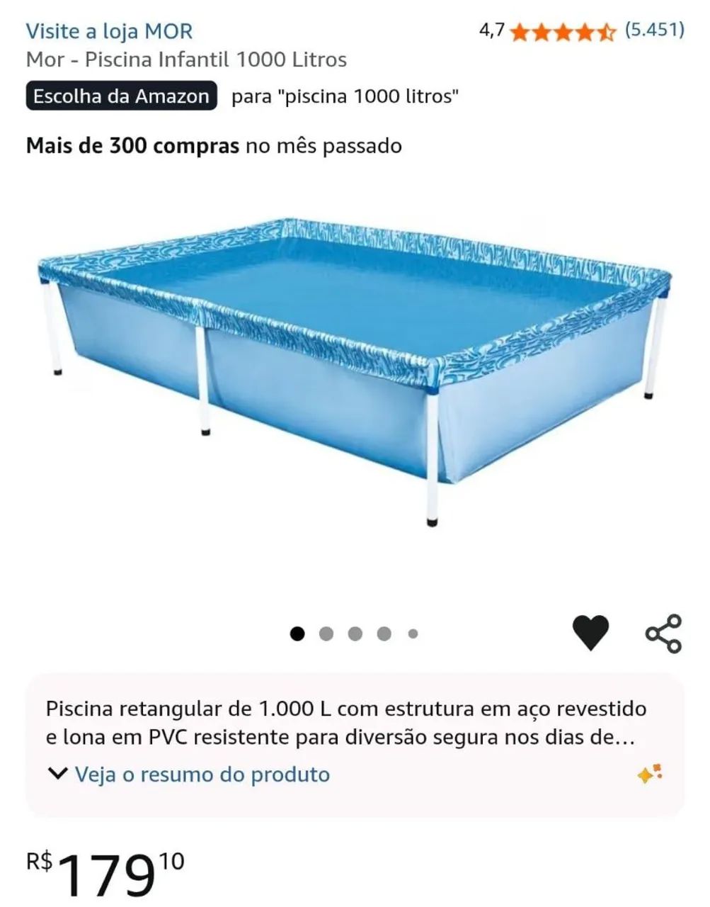 Piscina MOR 1000L