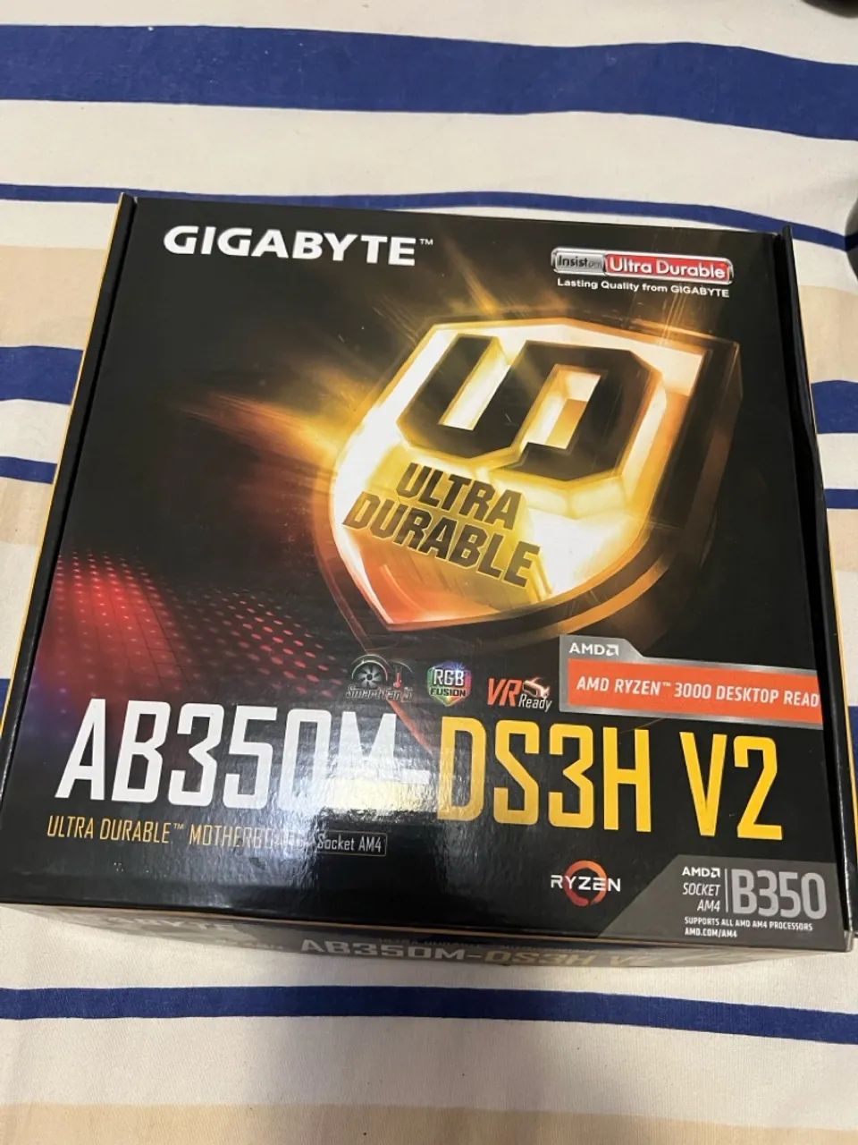 Placa mãe Gigabyte AB350M-DS3H  - Foto 2