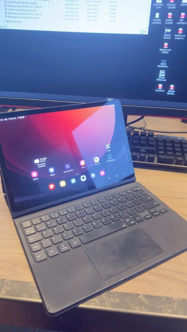 Tablet Samsung Galaxy Tab S9 - 256gb 12gb ram - com teclado - Foto 2