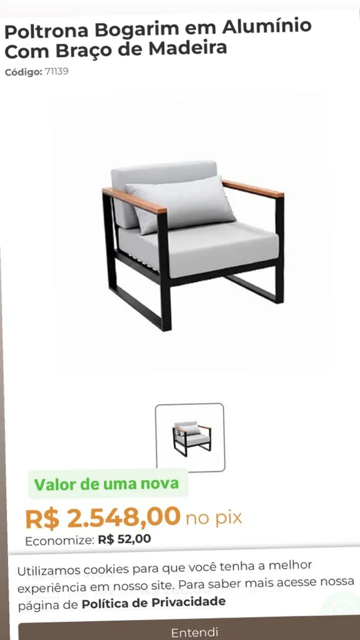 Cadeira betron para área externa - Foto 5