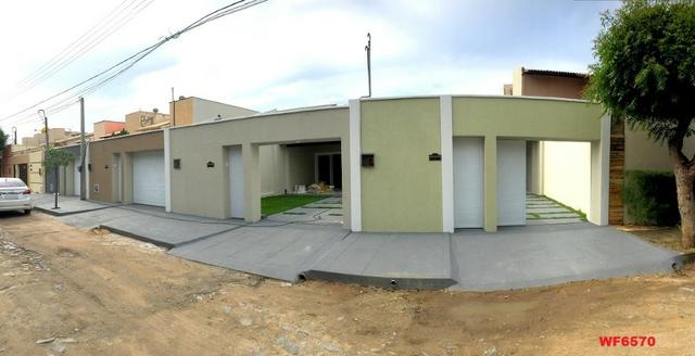 Casa plana na Sapiranga, 3 suítes, 2 vagas, casa nova, Próx Edilson Brasil Soares - Foto 9