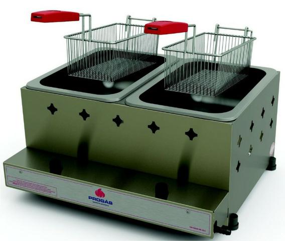 Fritadeira a Gás 10 Litros Inox 2 Cubas - Progás