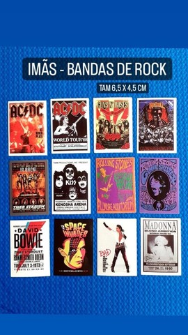 IMÃS DE GELADEIRA - BANDAS DE ROCK - Foto 3