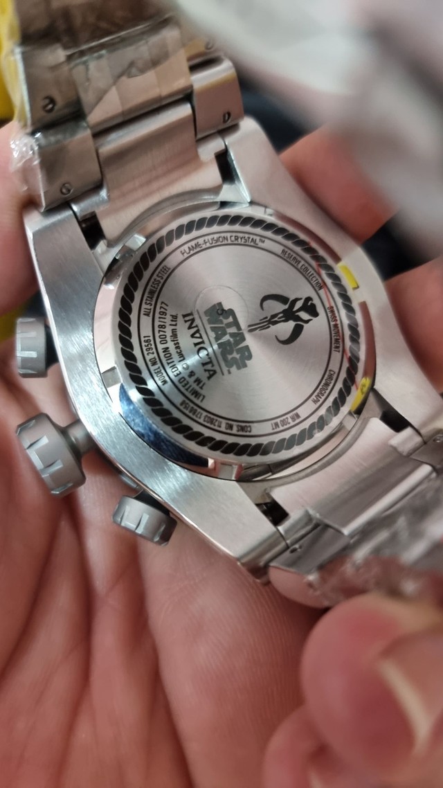 relógio invicta star wars