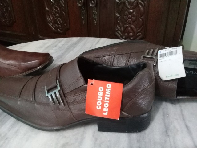 sapatos novos confeccionados em couro legitimo - Foto 3