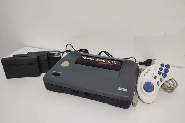 Master System 3 Compact Console Pronto P Jogar Sonic Memoria