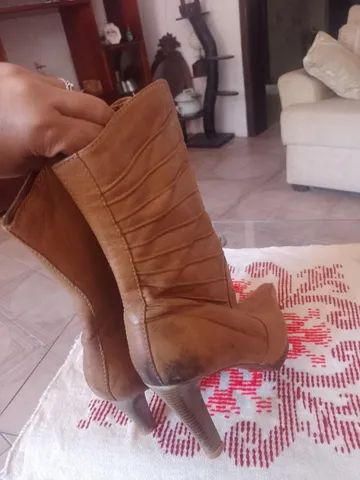 Bota cano longo couro legítimo  - Foto 3