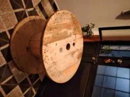 Carretel em Madeira para Decoração, tipo Mesa Rústica,somente retirada Z Sul ! - Foto 2