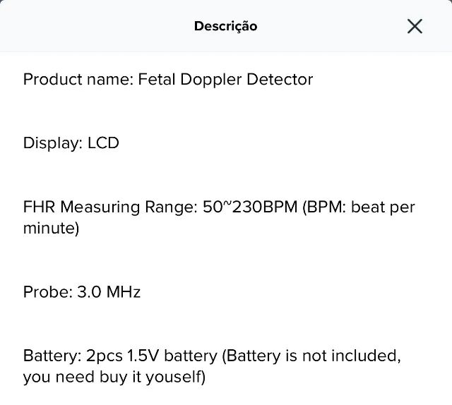 Fetal doppler (ouvir o  coração do bebê) - Foto 5