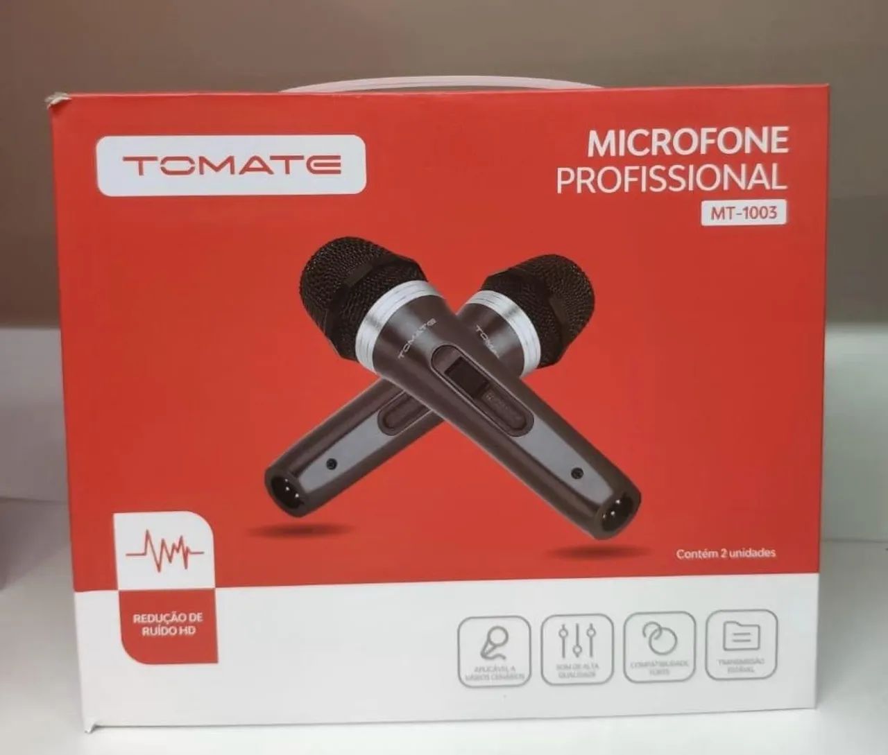 Microfone com fio Profissional Tomate 