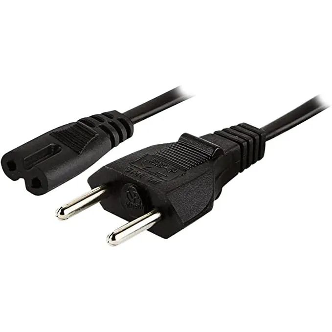 Cabo força Bipolar Padrão Rádio, TV, Vídeo Game, PS2, Som - 2 Pinos 10A Cabo de Energia