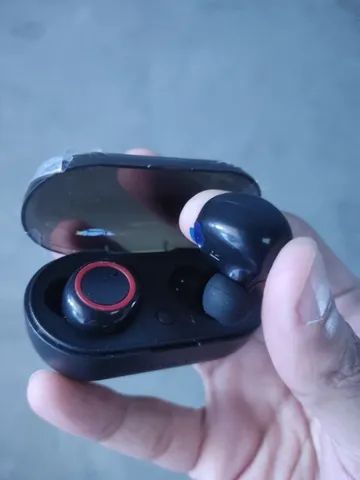 Fone de ouvido Y50 TWS Bluetooth - Detalhes em Vermelho - Novo - Foto 3