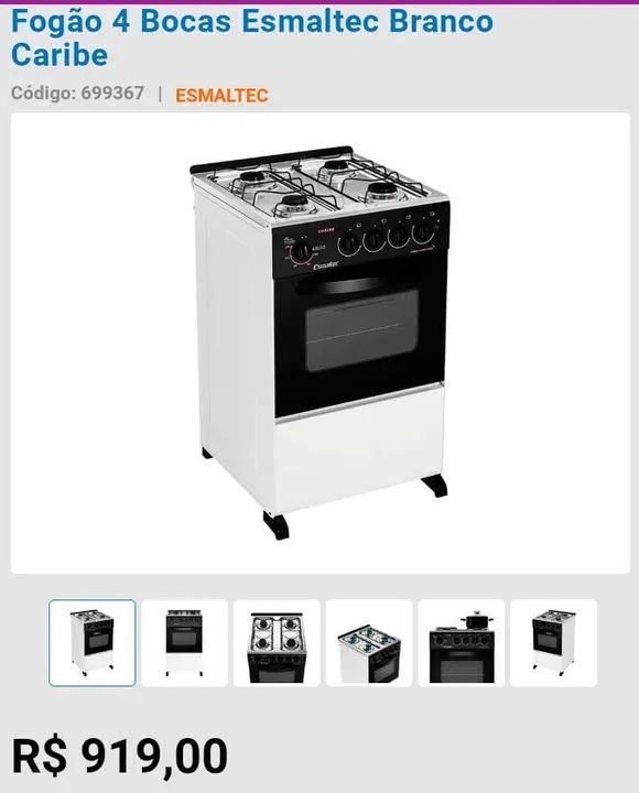 Fogão Semi novo elétrico vendo desse mesmo modelo