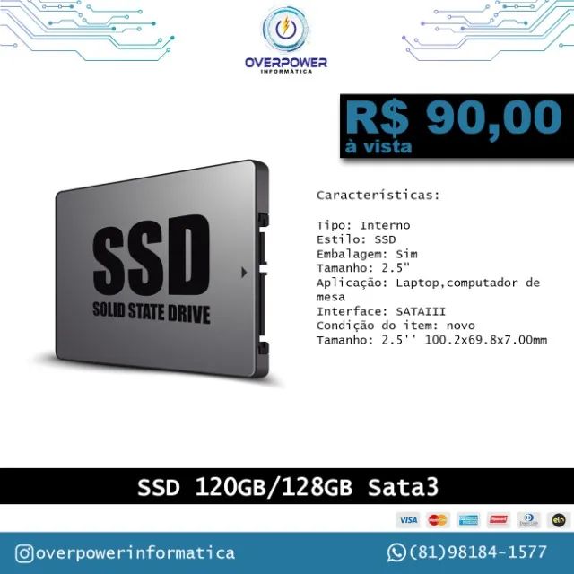HD SSD Sata3 128gb (120gb)