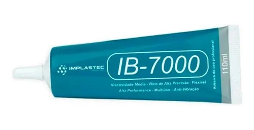 Cola Adesiva Celular Implastec Ib-7000 Reparo Transparente