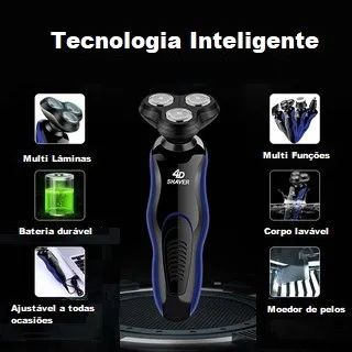Aparador de barba elétrico recarregável