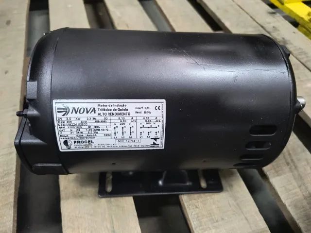 Motor Elétrico Nova Motores 3 CV 2 Polos Trifásico Seminovo
