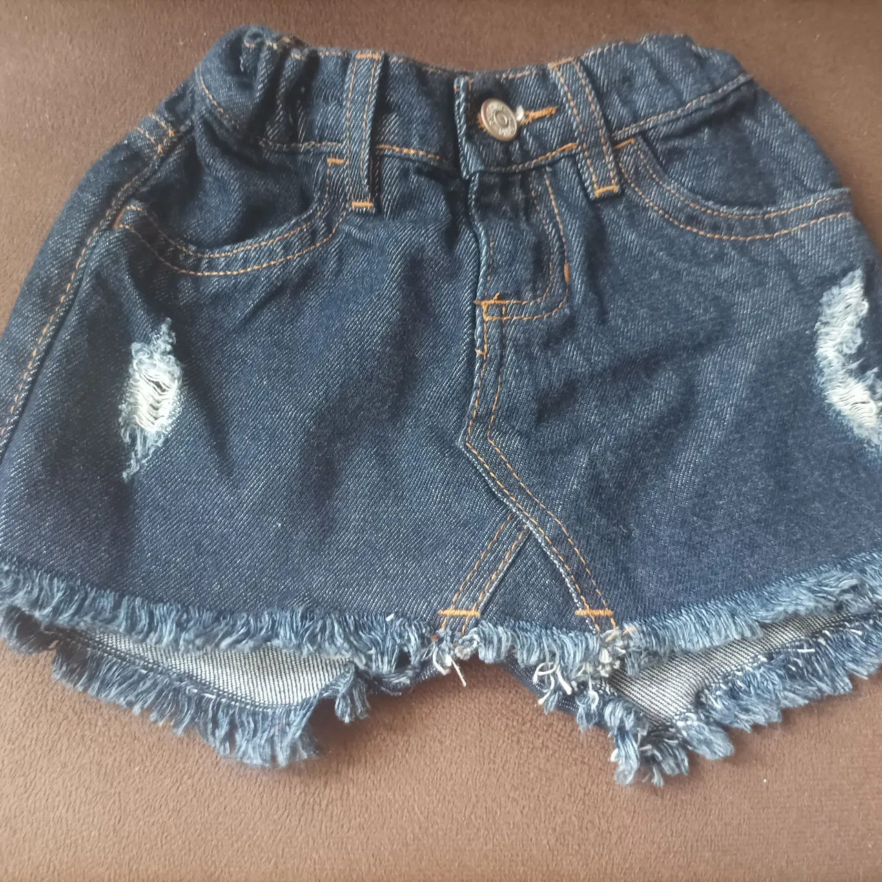 Shot saia jeans 4 anos. Palomino
