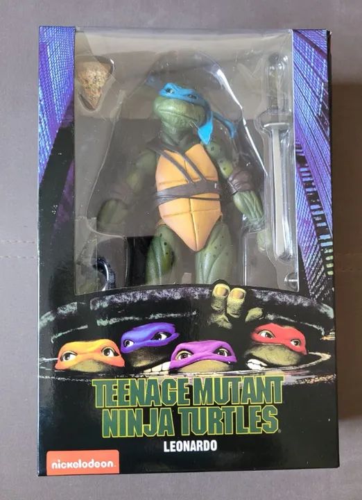 (Novo) Action Figure - Tartarugas Ninja - Leonardo - Neca
