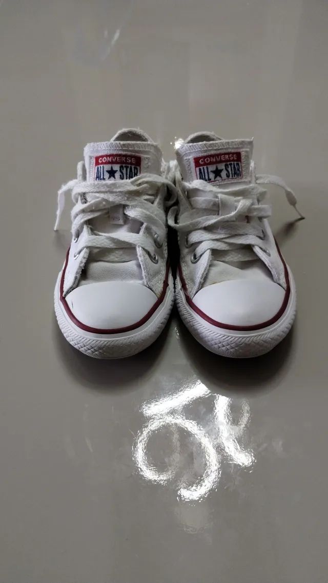 White converse best sale size 5