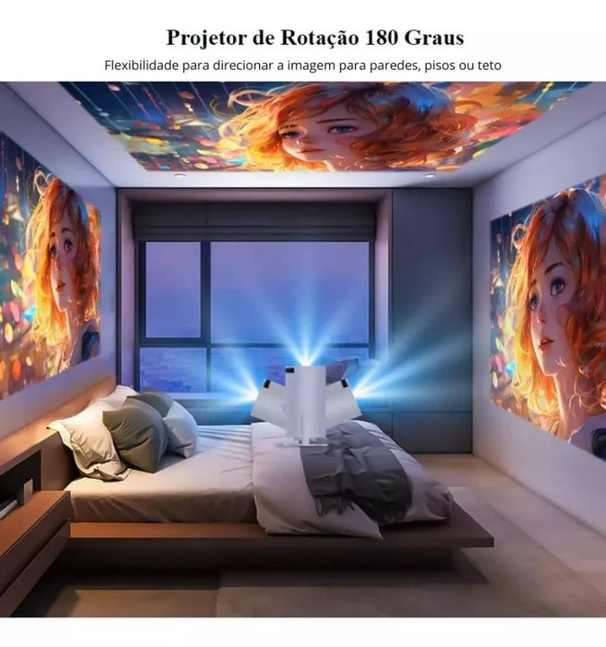 Projetor Smart Ultra HD - Imagem Incrível, Diversão Garantida! - Foto 3