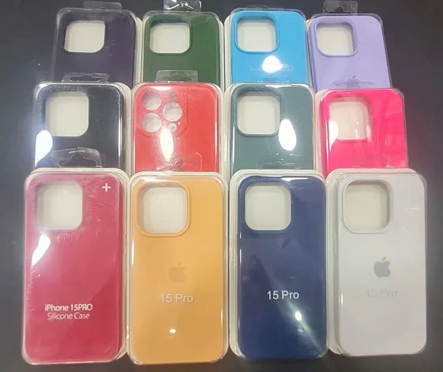 Capa Case iPhone 15 Pro Várias Cores 