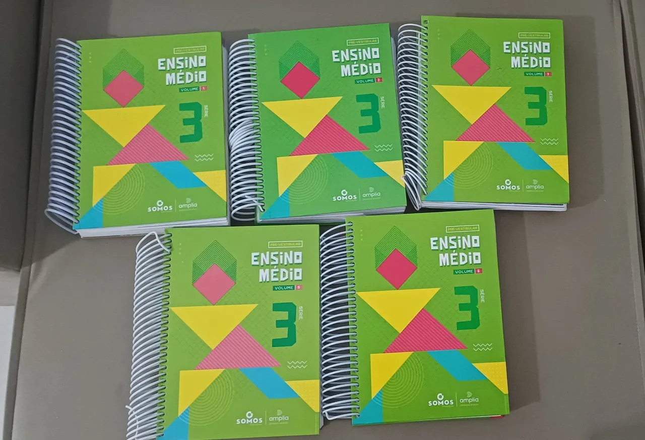 Livros Ensino Médio PENSI - Volume 1, 2 e 5 - Série 3