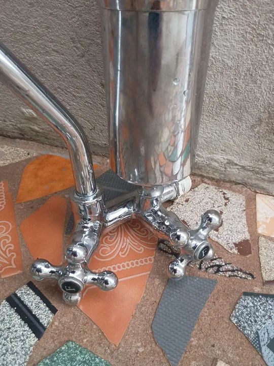 Torneira dupla com filtro 