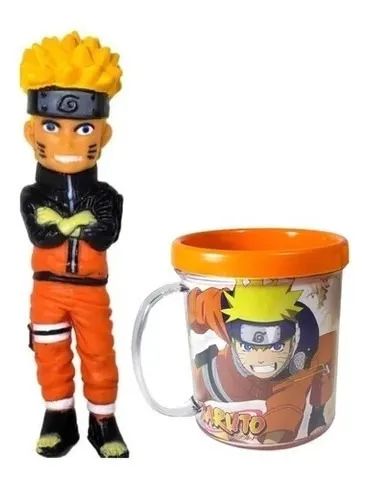 Boneco Naruto 15cm + Caneca 350 Ml Loja Coimbra Computadores Entregamos