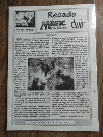 Folheto Magic the Gathering e Devir