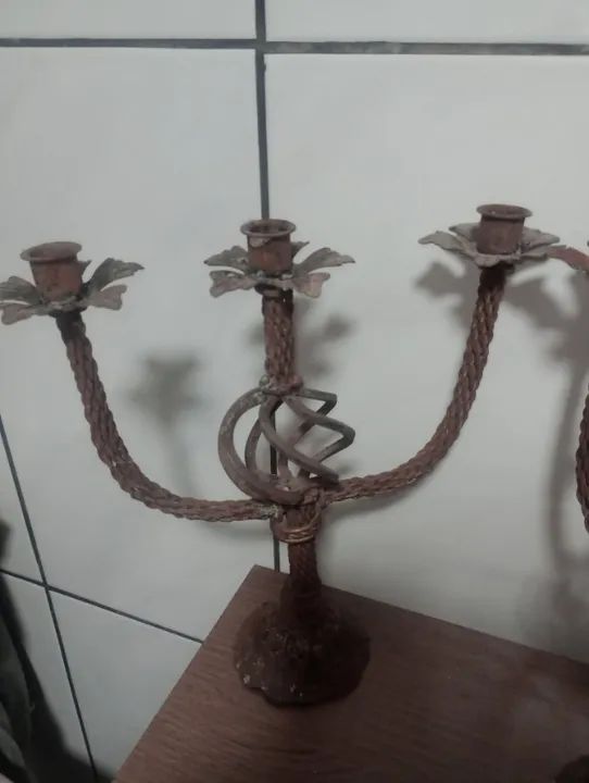 Castiçal antigo par