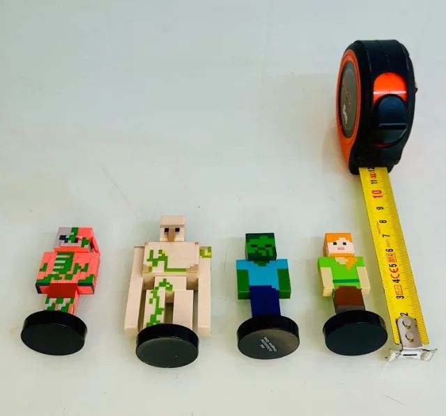 Minecraft - 4 minifiguras com carimbo importado - Foto 4