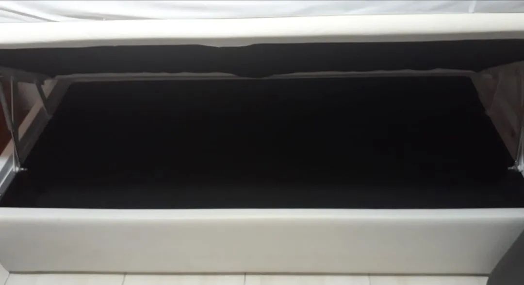 Cama Box Solteiro com baú e colchão da Ortobom - Foto 4
