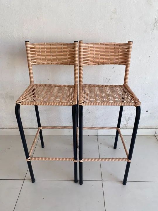 BANQUETAS EM FIBRA COM FERRO  - Foto 5