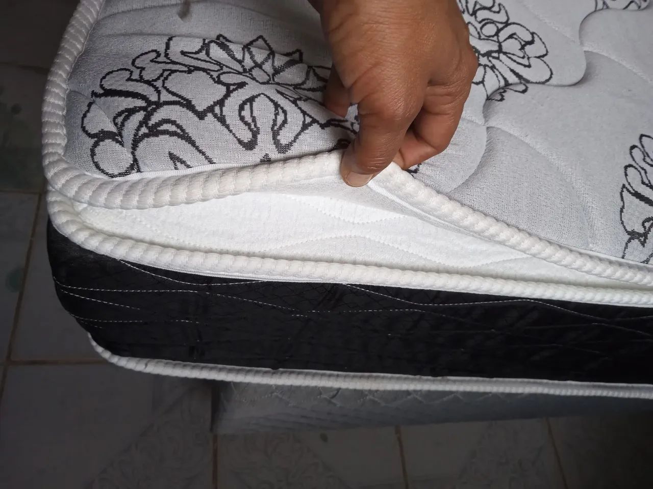 Cama box molas ensacadas nova  - Foto 3