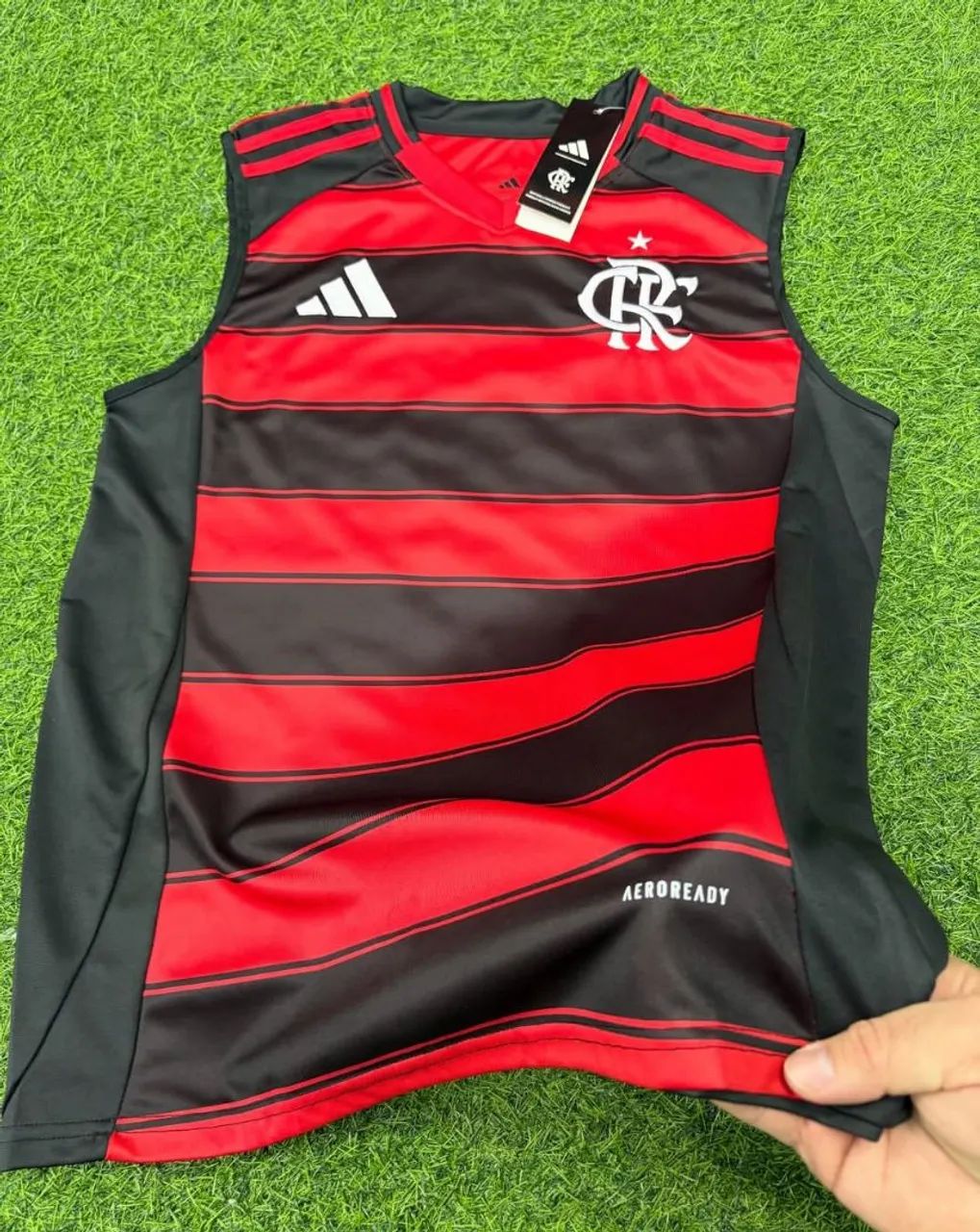 FLAMENGO Red-and-Black Sleeveless Shirt