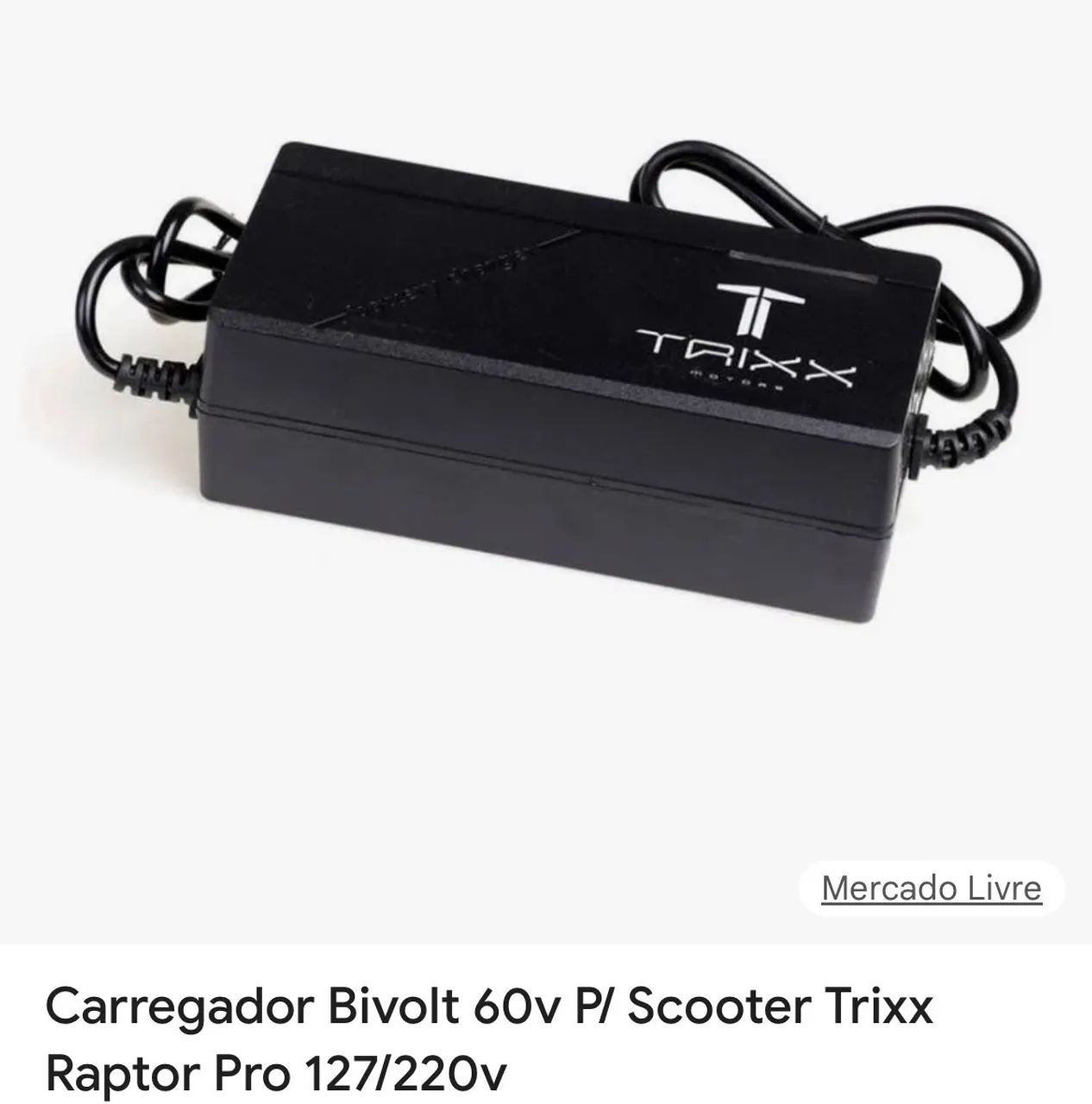 Carregador para bike elétrica trixx