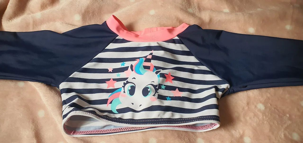 Conjunto de Biquíni Infantil Puket com Unicórnio - Tamanho 2 - Foto 5