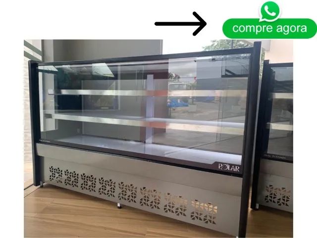 Balcão Refrigerado 1,75M Preto Polar