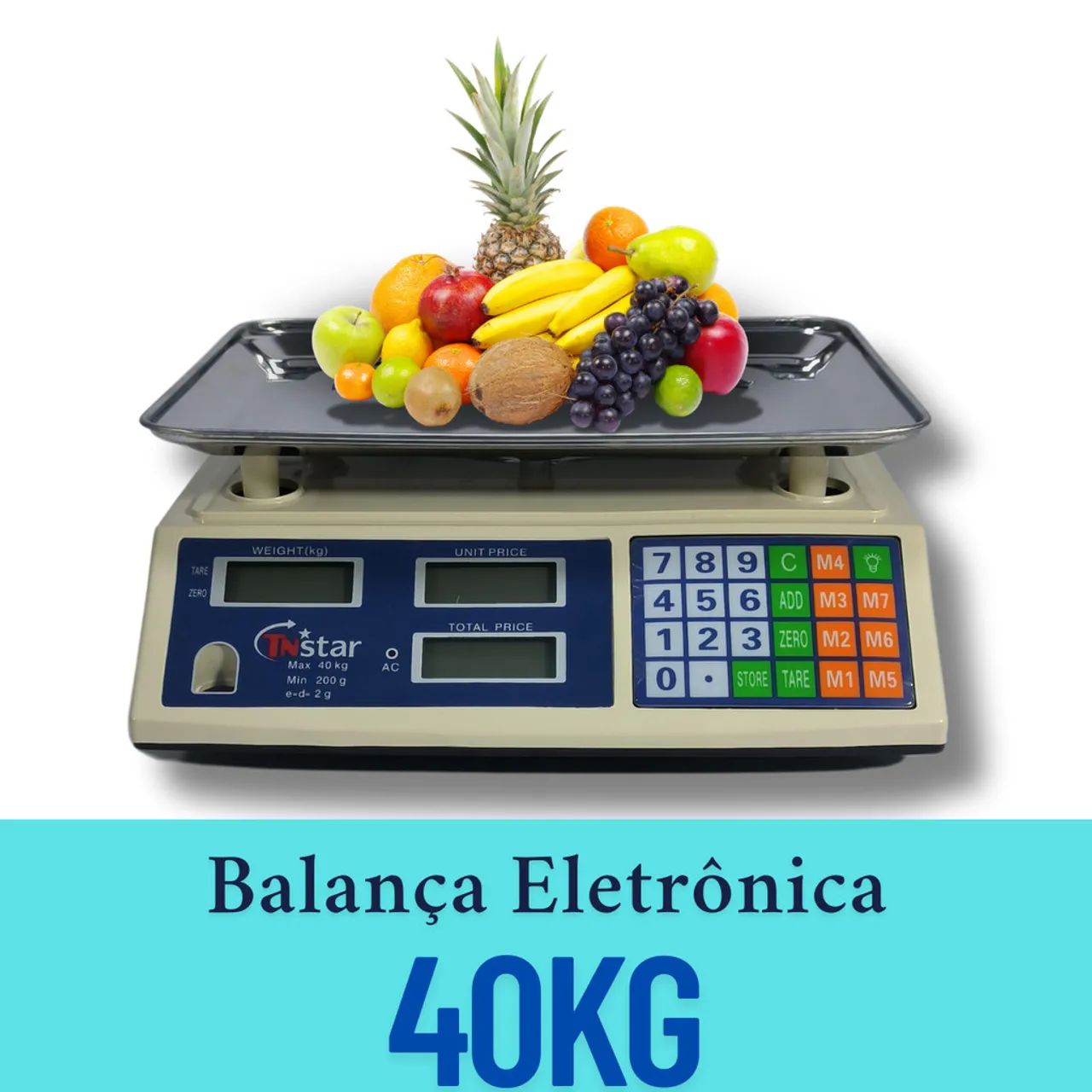 Balança Eletrônica TN Digital 40KG para Comércio