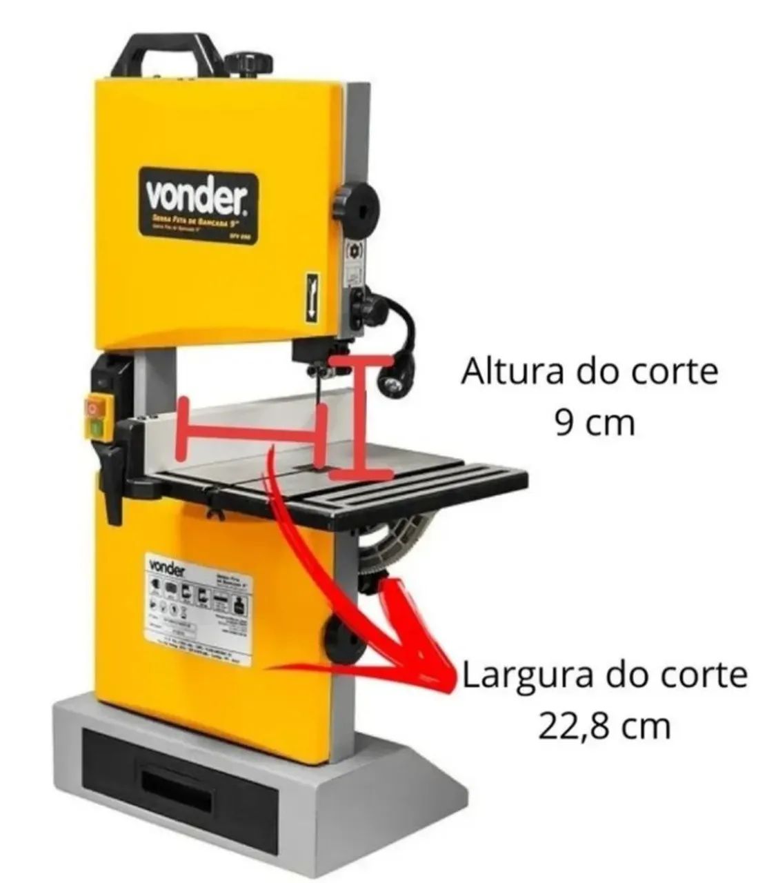 Vonder Miter Saw 7.1/4", 850 W, Woodworking, 110 V