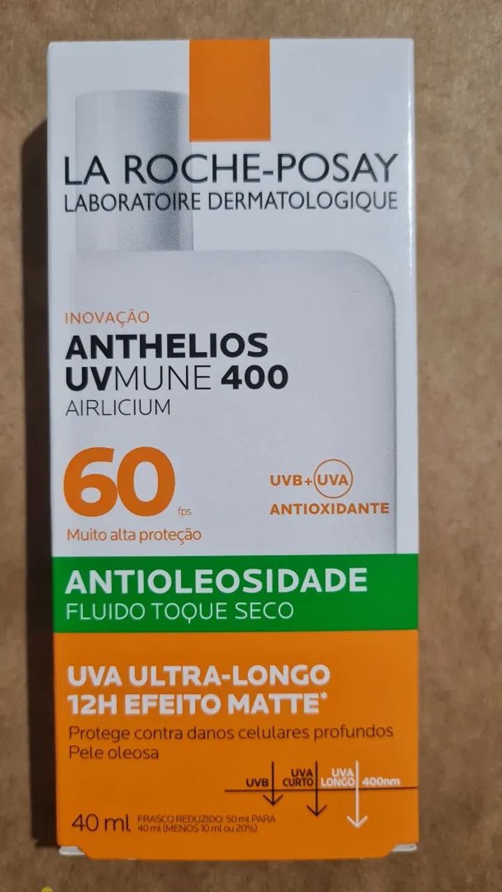 Frete grátis! Protetor Solar La Roche-Posay Anthelios UVMune 400 Airlicium FPS 60 - 40ml