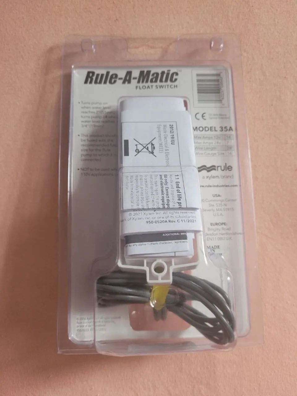 Flutuador Automático Rule-A-Matic - Modelo 35A - Novo - Foto 2