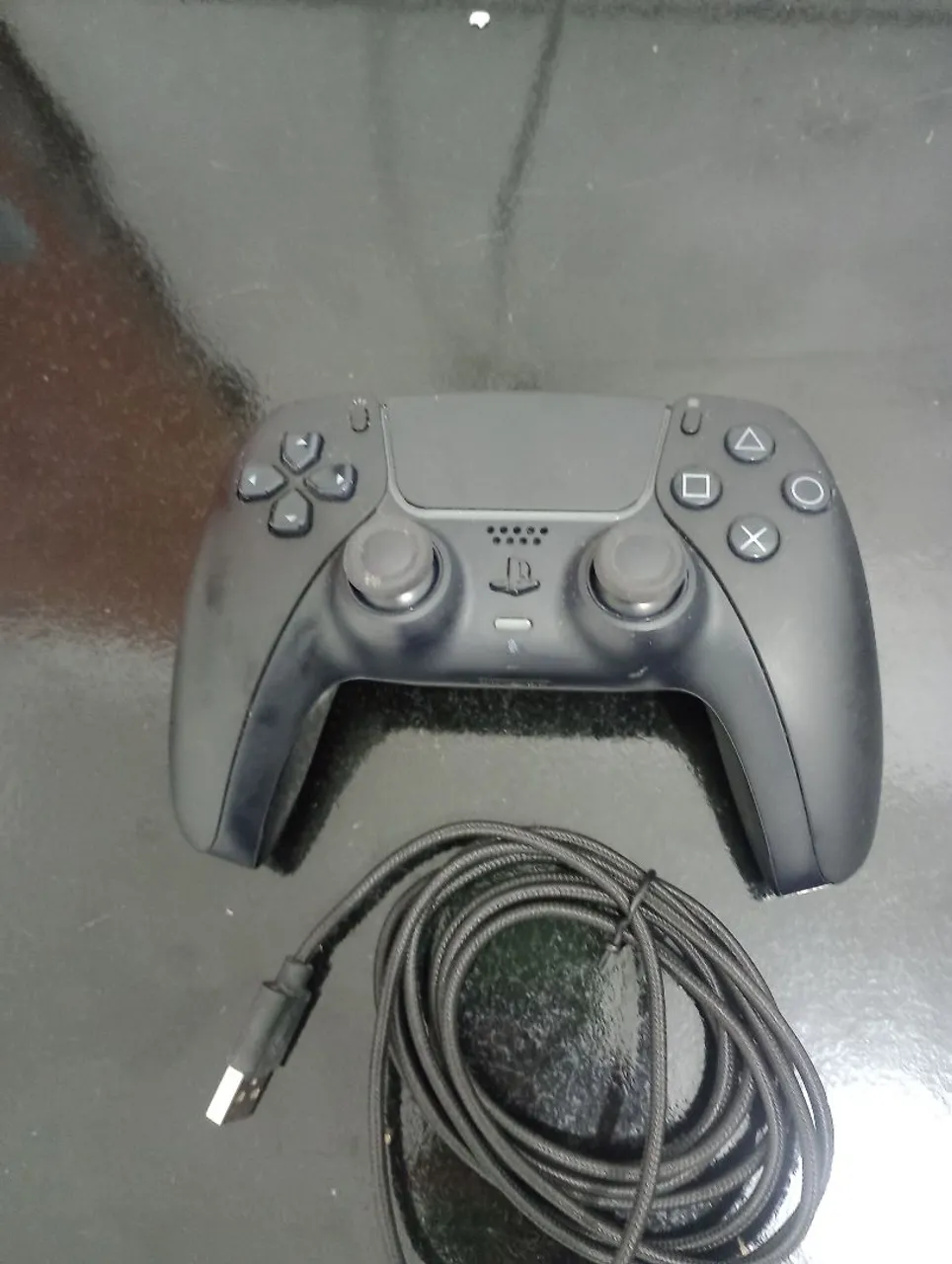 Controle PS5 Preto + Cabo USB
