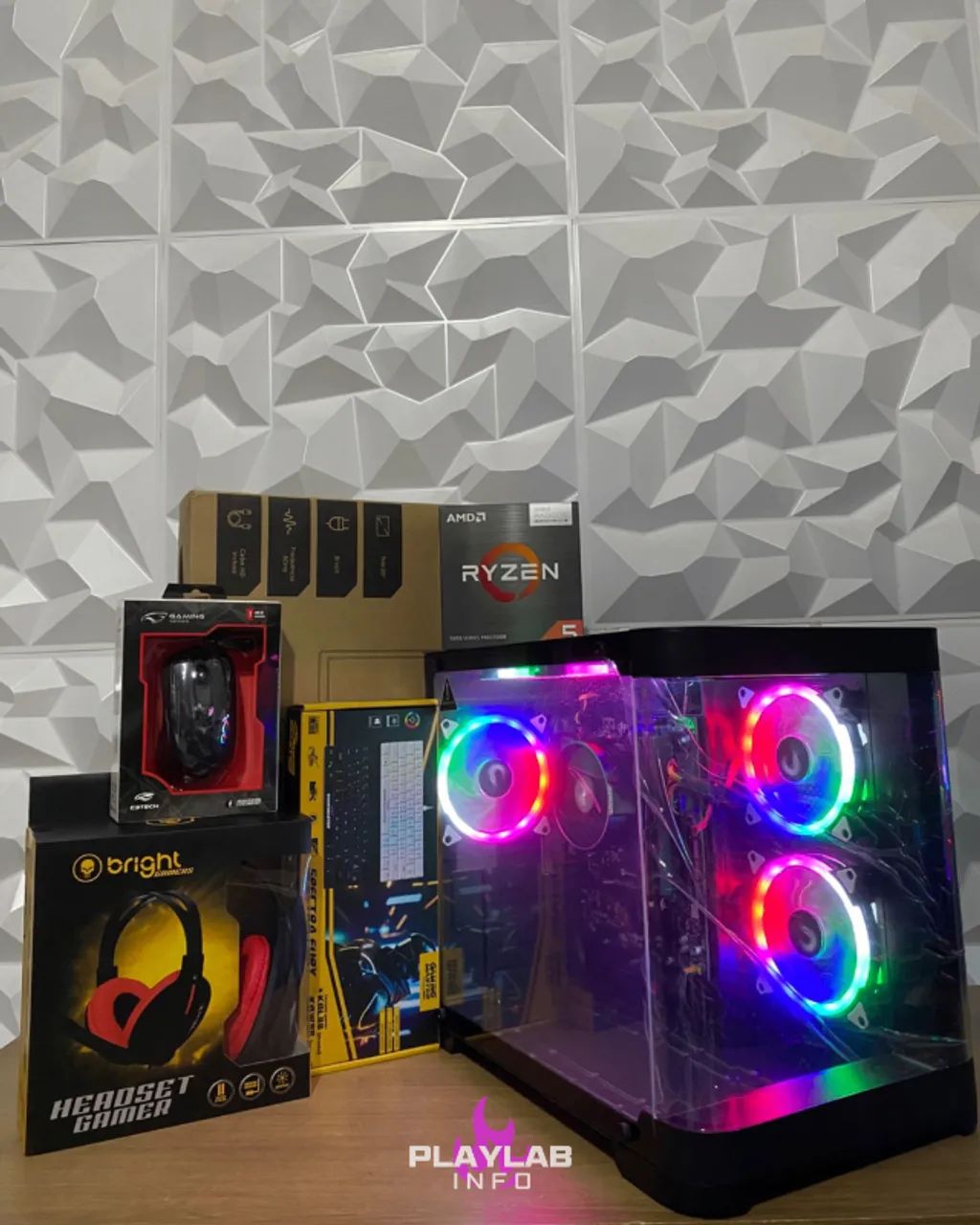 PC Gamer Completo Ryzen 5 5600GT (Novo)