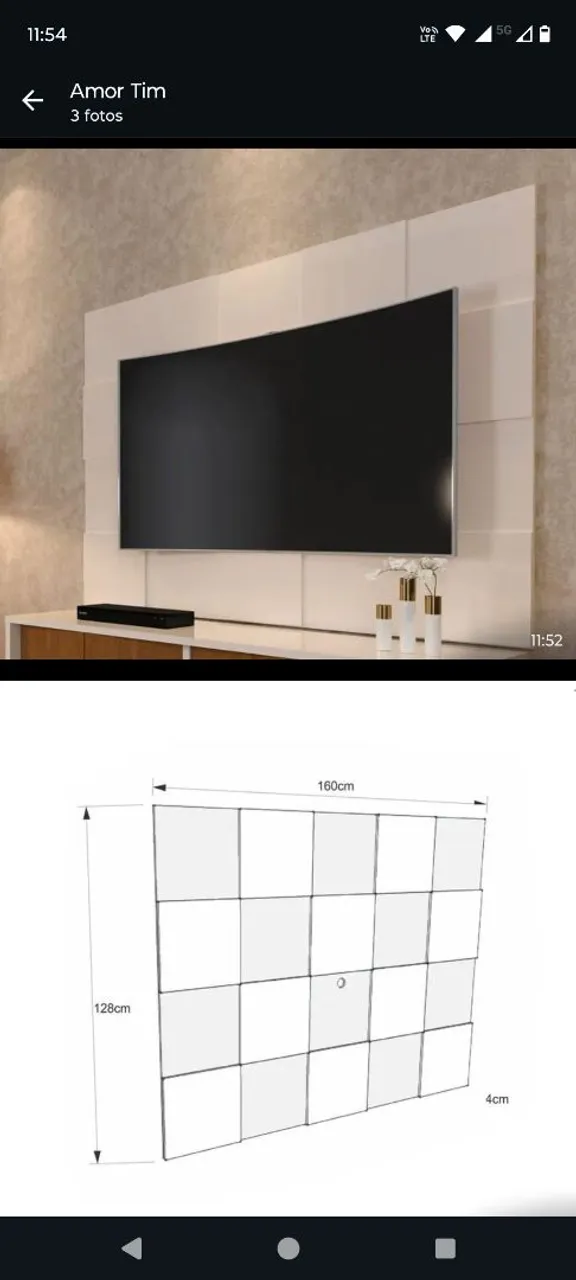 Vende painel de TV muito novo